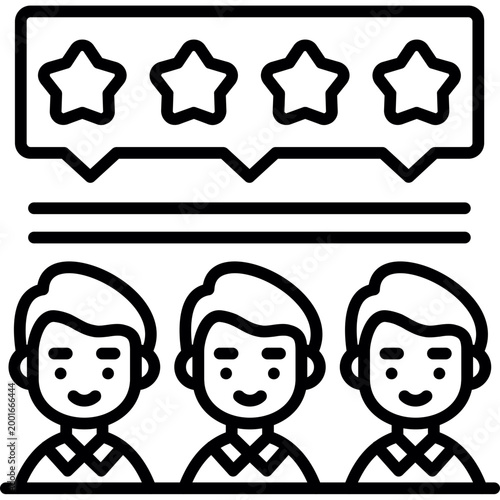 Team Feedback Icon Vector Element
