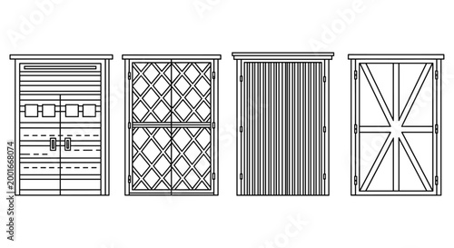 Shed Door Designs Collection