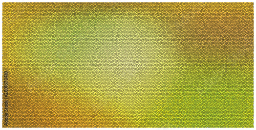 Abstract mosaic background with green and yellow gradient