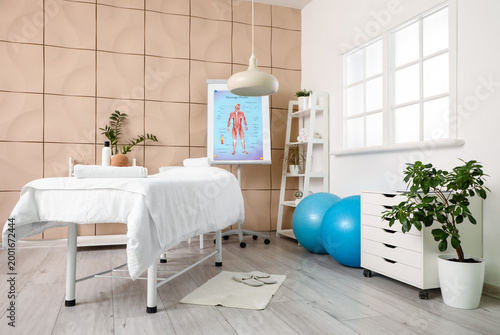 Interior of massage therapi...