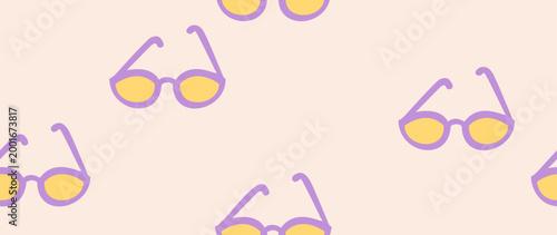 Vector flat illustration. Seamless nautical style. Cute print in holiday concept. Perfect for gift wrapping, posters, covers, screensavers, textile decor, etc.