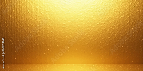 A macro abstract background of golden beer liquid featuring a pattern of cold bubbles and orange drops on a textured yellow glass surface