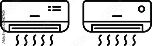 Toaster, illustration, black and white flat design vector of kitchen appliance for home cooking breakfast concept and modern household equipment design.