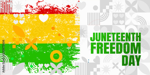 Juneteenth freedom day - banner, poster, background - vector illustration