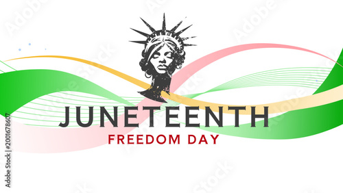 Juneteenth freedom day - banner, poster, background - vector illustration