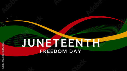 Juneteenth freedom day - banner, poster, background - vector illustration