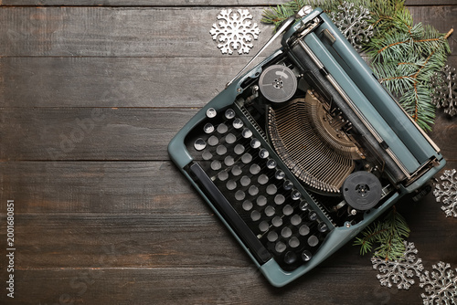 Vintage typewriter with Chr...