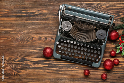 Vintage typewriter with Chr...