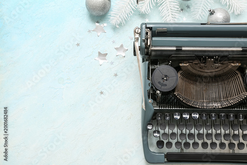 Vintage typewriter with Chr...