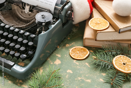 Vintage typewriter with Chr...