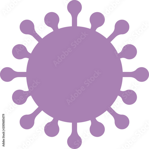 Silhouette of coronavirus pentagon