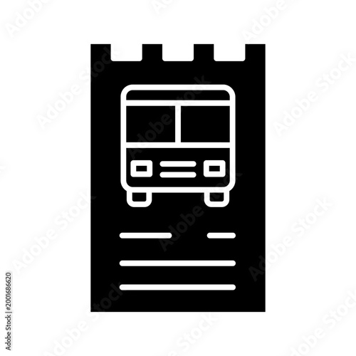 Bus icon vector. Public transport Illustration sign. Bus stop symbol. Bus station logo. Bus route web icon.