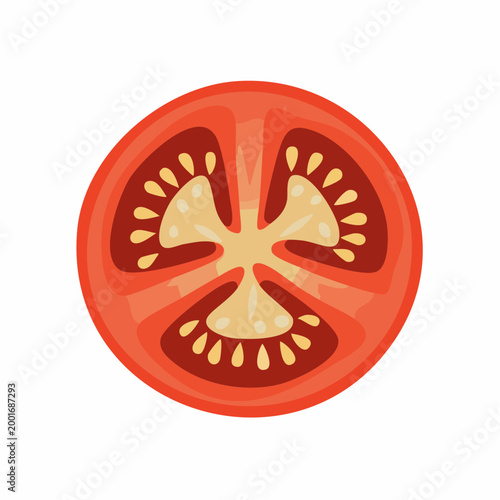 Slice of Tomato Illustration