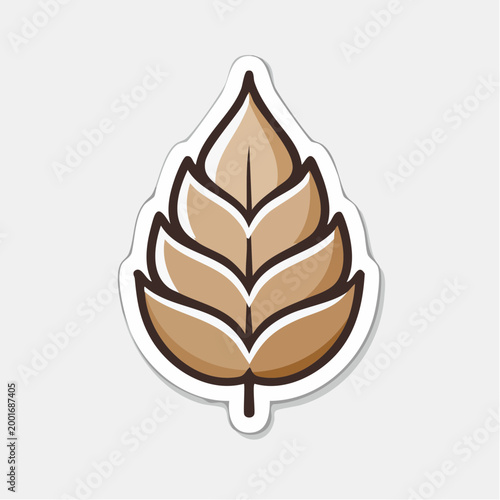 Stylized Wheat Ear Icon