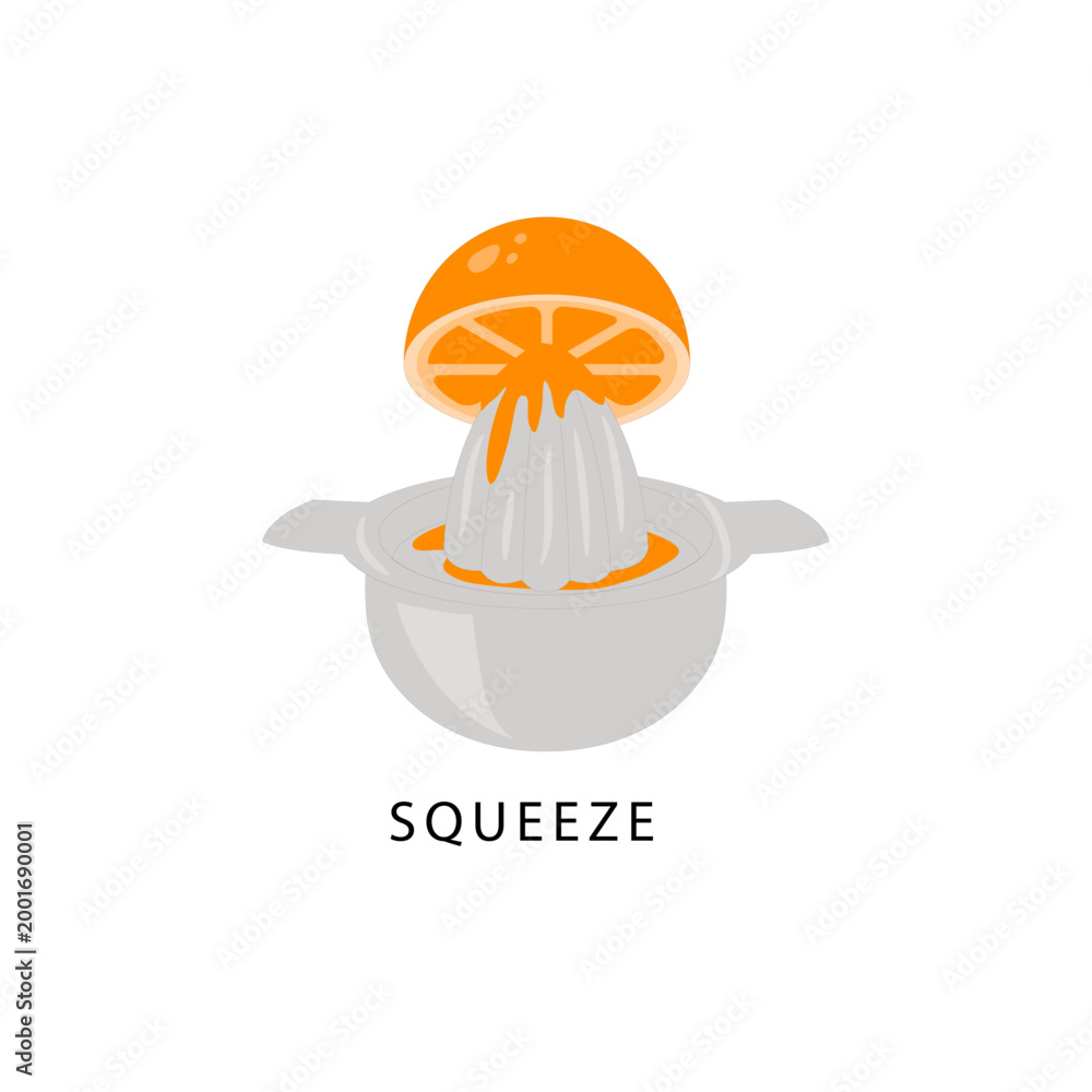 Fototapeta premium Squeeze Lemon Citrus Juicer Cooking