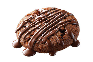 Decadent chocolate cookie drizzled with rich melted chocolate