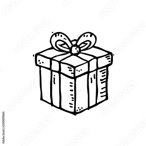 Gift box icon logo design. Present box sign and symbol. Gift box icon. Birthday and Christmas celebration element.