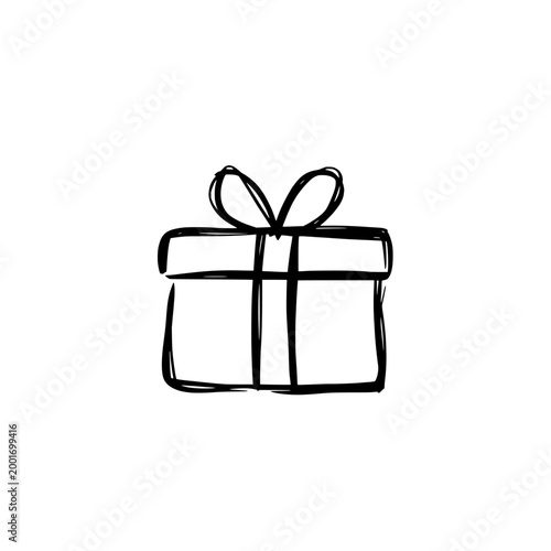 Hand holding money and gift icon logo design. Cash and present box sign and symbol. Gift giving hand icon. Reward and bonus concept.