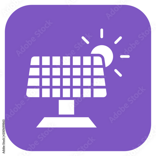 Solar panel Icon Style