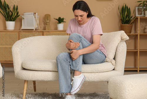 Young woman suffering from ...