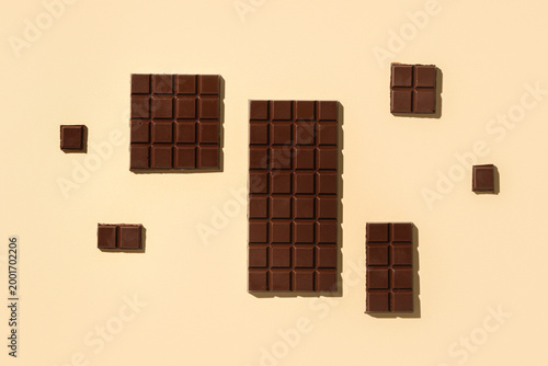 Composition with tasty dark...