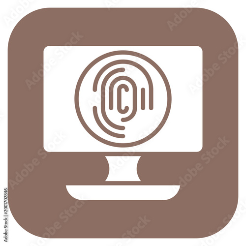Biometric Computer Icon Style