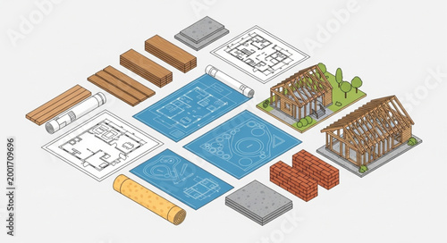 Building blocks construction toy set.