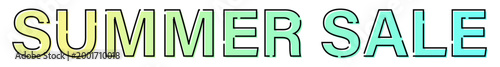SUMMER SALE サマーセール おしゃれな文字タイトル素材