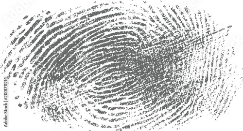 Textured gray fingerprint pattern on white background
