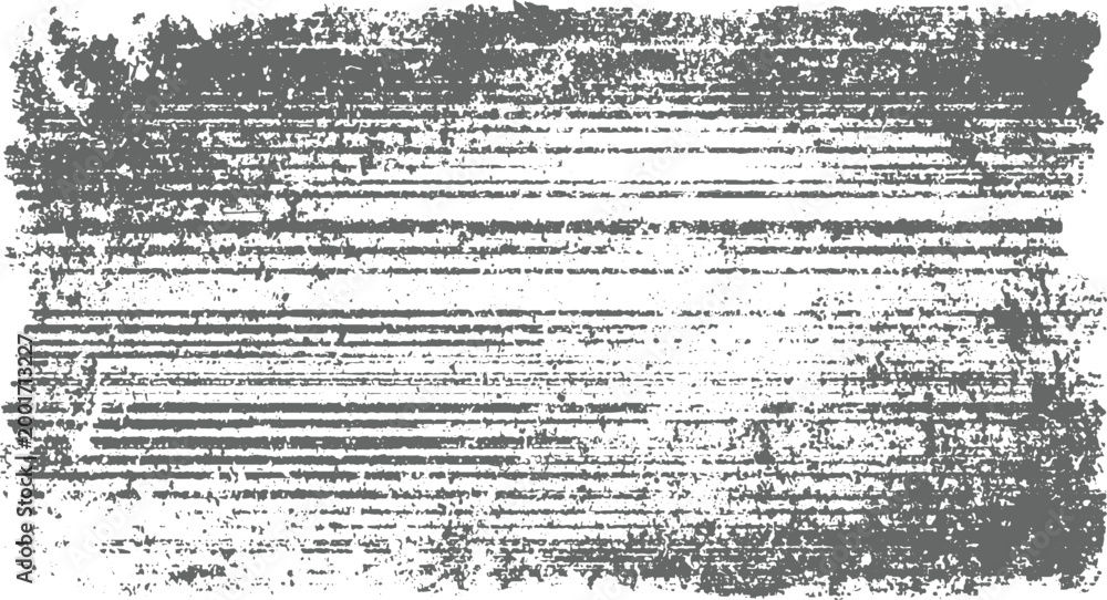 Fototapeta premium Distressed grunge horizontal stripes texture background with rough gray marks on white