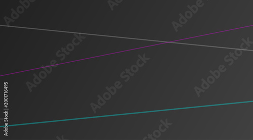 Abstract Three Lines on Light Black Background Design
