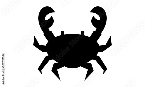 crab vector silhouette logo