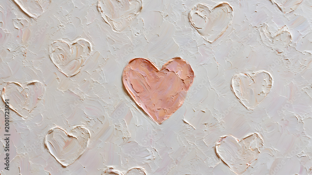 Fototapeta premium watercolor heart in a drawing