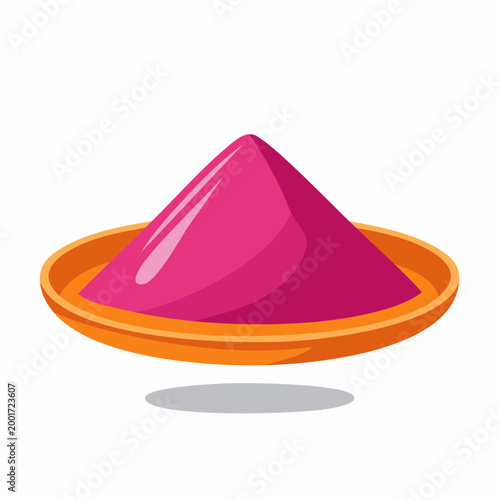 Pile of Pink Powder in a Dish