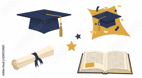 Graduation Cap and Diploma.