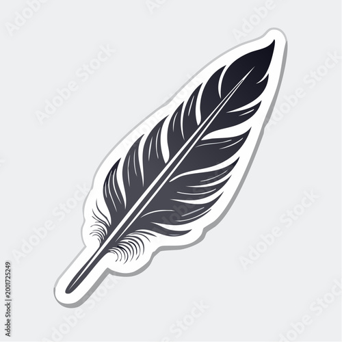 Stylized Feather Illustration