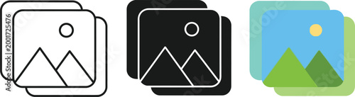 mountain photo frames silhouette high quality professional detailed modern elegant stylish clean crisp vibrant colorful digital