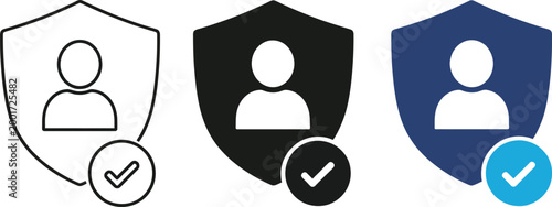 shield icons with checkmarks silhouette high quality professional detailed modern elegant stylish clean crisp vibrant colorful