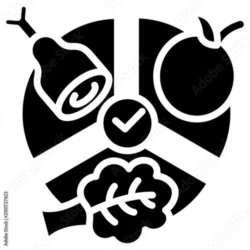 Balanced Diet glyph icon