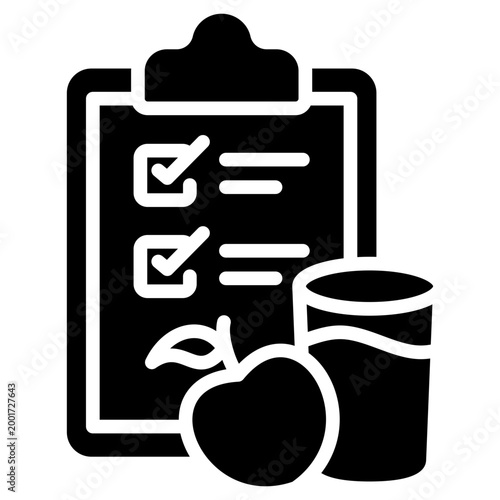Diet Plan glyph icon