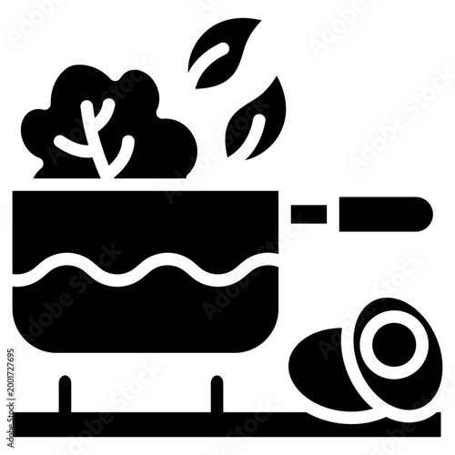 Healthy Cooking glyph icon