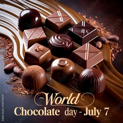 Gourmet Chocolate Assortment Awareness Graphic