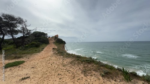 Falesia beach the Algarve, Portugal beautiful sandy praia near Vilamoura and Albufeira