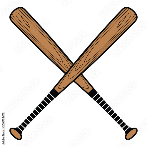 baseball bat and ball