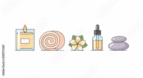 Spa and wellness products line.