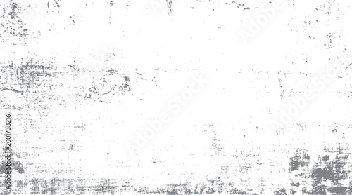 White background with distressed grey textured overlay and scattered small dots grunge