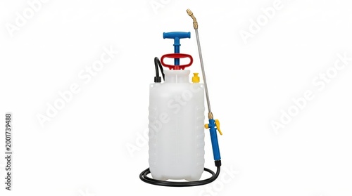 Garden sprayer with pump and hose