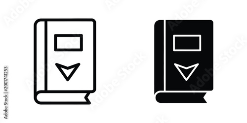 Free Download Download icon on notebook and book vector illustration - GFXLoad