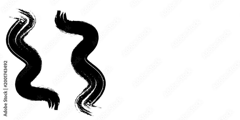 Fototapeta premium Silhouette of a woman and black cat design with vector illustration of a horse wildlife animal and snake reptile dragon art symbol