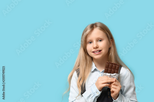 Cute little girl with sweet...
